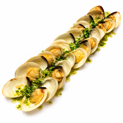 almejas blancas a la plancha
